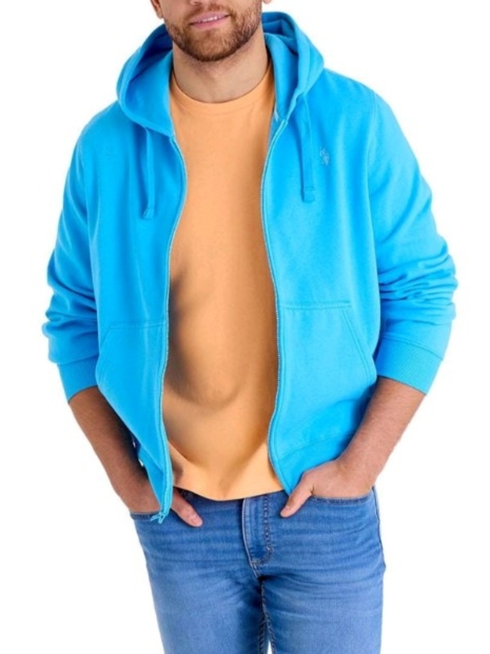 U.S. Polo Assn. Men Fleece Zip-Up Hoodie